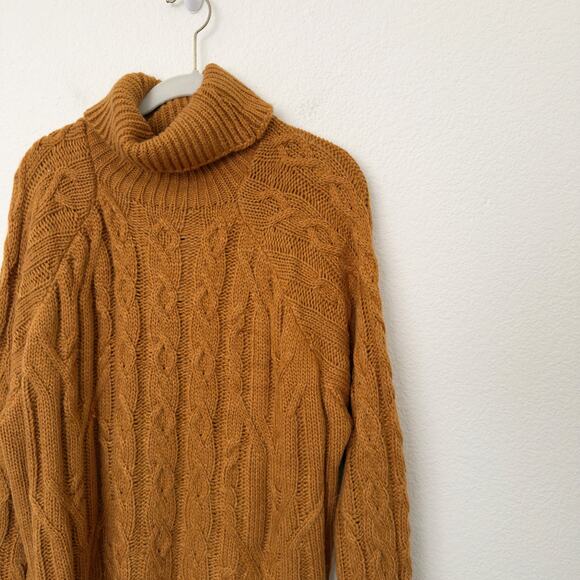 [Skylar Rose] VICI Once Upon A Fall Chunky Cable Knit Turtleneck Sweater NWT XL - Picture 7 of 12